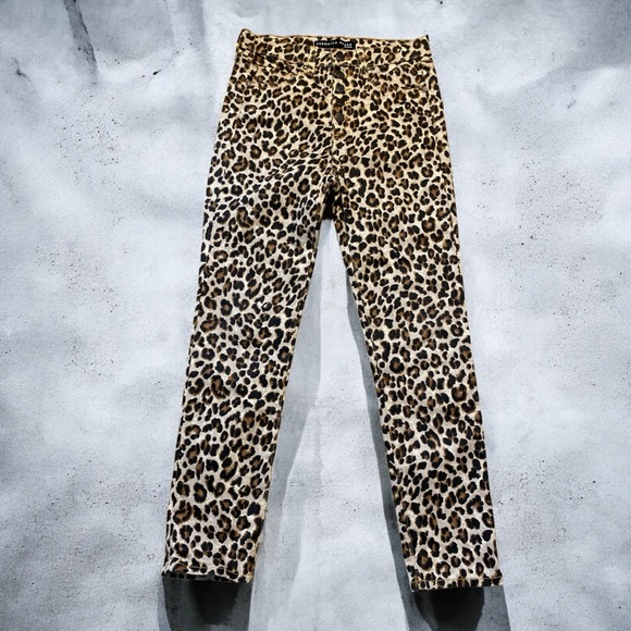 Veronica Beard Debbie leopard print pants 26 - Picture 2 of 5